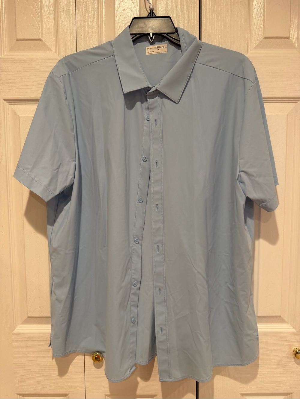 Original Penguin Light Blue Short-Sleeve Button-Down Shirt